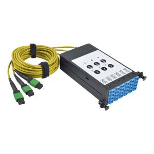 FIBER BREAKOUT CASSETTE W/ MTP CABLES SINGLEMODE MTP/MPO 12 LC