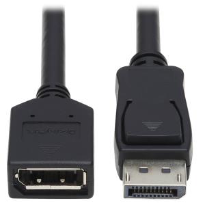 TRIPP LITE DisplayPort Extension Cable with Latch, 4K x 2K (3840 x 2160) @ 60 Hz, HDCP 2.2 (M/F) 91cm