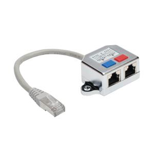 2TO1 RJ45 SPLITTER ADAPT CABLE 10/100 ETHERNET CAT5/CAT5E M/2XF