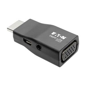 COMPACT HDMI TO VGA ADAPT W/ AUDIO (M/F) 1920X1200 (1080P)