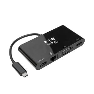 USB 3.1 GEN 1 USB-C (TYPE-C) ADPTR 4K 30HZ HDMI VGA USB-A BLK