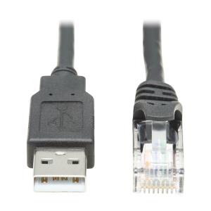 USBA TO RJ45 ROLLOVER CONSOLE CABLE (M/M)  CISCO COMPATIBLE 25