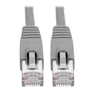 CAT6A 10G SNGLS SHIELDED STP ETHRNT RJ45 M/M POE GREY 4.57M