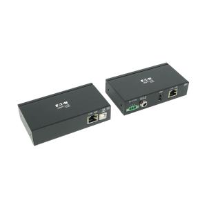 TRIPP LITE 1-Port Industrial USB over Cat5/6 Extender Kit with ESD Protection - USB 2.0, 45.7m 150 ft, Black, TAA