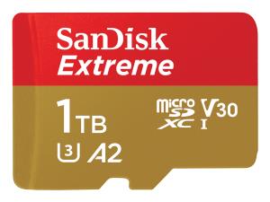 Extreme Micro SDXC 1TB+SD Adapater 190MB/s 130MB/s A2 C10 V30 UHS-I U3