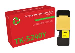 Everyday Remanufactured Compatible Toner Cartridge - Kyocera TK-5240Y - Standard Yield - 3000 Pages - Yellow