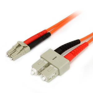 Fiber Optic Cable 62.5/125 Multimode Duplex Lc-male/ Sc-male 1m