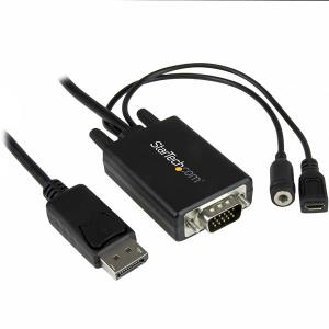 DisplayPort To Vga Adapter Cable With Audio - 3m