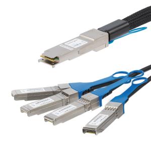 Qsfp+ Breakout Cable - Msa Compliant - Qsfp+ To 4 Sfp+ 3m