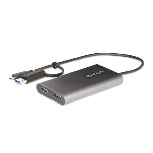 USB-c To Dual-hdmi Adapter 4k 60hz Pd