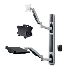 Wall Mount Workstation Vesa Mount For 32in Monitor (22lb/10kg) Fully Articulating Monitor Mount