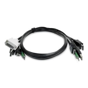 Dual-display KVM Cable - Hdmi/DisplayPort To DVI/dp 1.8m