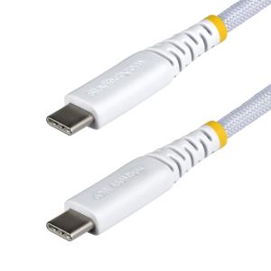 USB-c Charging Cable 60w Pd/rugged USB 2.0 Charger 15cm White