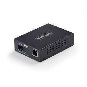 Fiber Media Converter 10gbe Sfp+ 10 Gigabit Ethernet Rj-45 To 10gbase-x Sfp+, Single-mode, Multi-mode, 16k Jumbo Frames, Taa Compliant