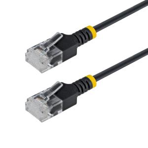 Patch Cable - CAT6a - Utp - 50cm - Snagless - Black Ultra Slim