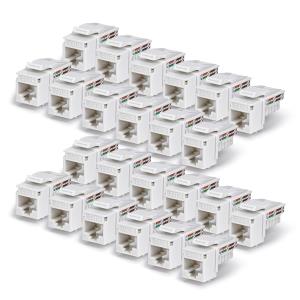 CAT6 Keystone Jack 24-pack 90-deg 110