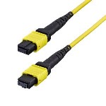 Fiber Optic Cable, 16f Type-b, Os2 Single Mode Mtp/apc Female 1m