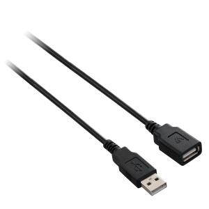 USB Extension Cable A To A 1.8m Black (v7e2USB2ext-1.8m)