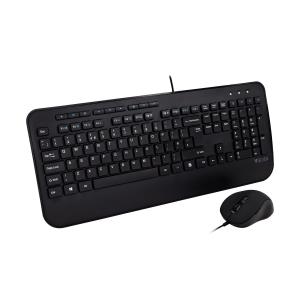 Full Size USB Keyboard With Palm Rest And Ambidextrous Mouse Combo English Qwerty