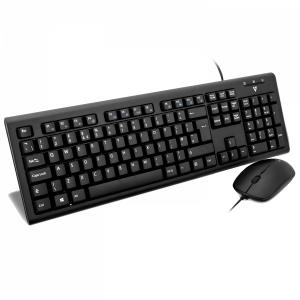 Keyboard Mouse Desktop Cku200 USB Uk English Layout Ps2 Adapter