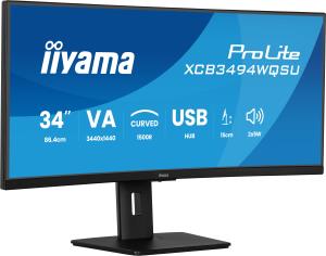 Desktop USB-C Monitor - ProLite XCB3494WQSU-B1 - 34in Curved - 3440x1440 (UWQHD) - Black