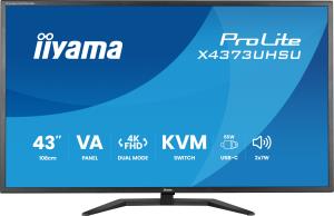 Large Format Monitor - ProLite X4373UHSU-B2 - 43in - 3840x2160 (UHD) - Black