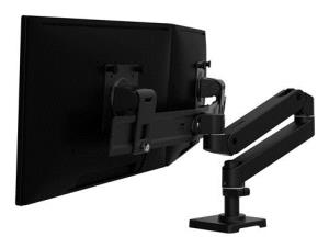 Monitor Mount - LX Pro - Desk - 2 monitor - Tilt/Pan/Rotate - up to 27in - Black