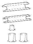 Accessory - Universal Plastics Replacement Kit Lx Pro - White