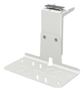 Slotted Shelf, Side Mount - White