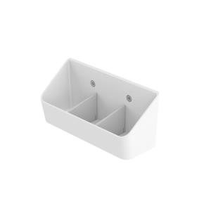 Extendable Slotted Shelf, Horizontal T-Slot Mount - White