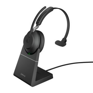 Headset Evolve2 65 UC - Mono - USB-A / BT - Black - with Desk Stand