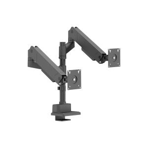Gas Spring Dual Monitor Arm With Vesa 75x75 And 100x100