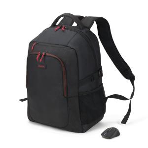 Gain - 15.6in Notebook Backpack - Black With Wireless Mouse