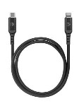 Charging Cable - USB C To Lightning - Black - 1m
