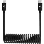 Spiral Charging Cable - USB C To Lightning - 0.8m