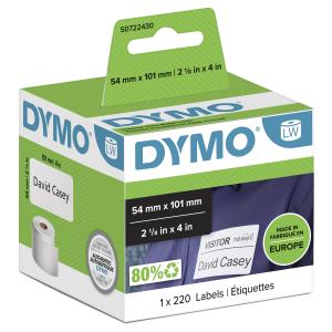 Labels Shipping/name Badge White 54x101mm 220labels/roll 1nos For Labelwriter 320/330