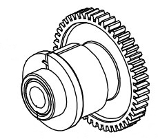 Clutch Assembly Ribbon Rewind H/i/m Class 2pk (dpr15-2776-21)