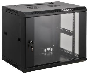 Wallmount Cabinet - 19in - 15U - Assembled - Black
