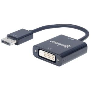 DisplayPort 1.2a Male To DVI-d Female, Active, 23cm Black