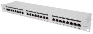 Patch Panel - 24 Port - CAT6A - 1U - FTP - Grey