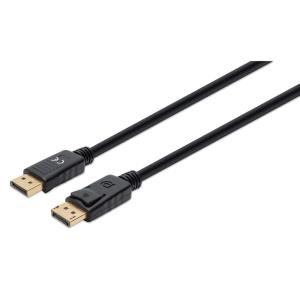 DisplayPort Cable 1m 8k/60hz- Pvc Male/Male Black