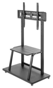 Ultra Heavy-Duty Height-Adjustable Multimedia TV Cart