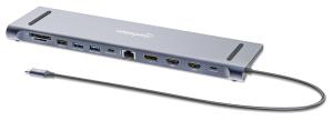 USB-C DOCK/HUB/Reader 10-Port AUD/DP/HDMI/RJ45/USB-C/USB-A