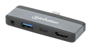 USB-C PD to HDMI 4-in-1 Laptop and Tablet Travel Docking Station