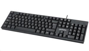 Wired USB Keyboard - USB - 1.3m Cable - Qwerty UK - Black