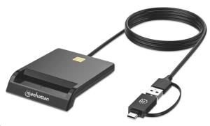 Smart Card Reader with USB-C / USB-A Combo Connector