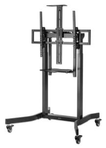 TV Cart/Stand - Motorized - 1 TV - Tilt - 55 to 100in - Black