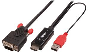 Cable - Hdmi To Vga - Black - 1m