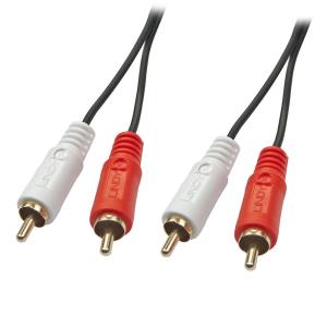 Audio Cable Premium - 2 X Phono/rca Male To 2 X Phono/rca Male - 15m - Black