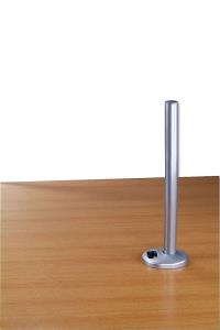 In-desk Pole 450mm Silver